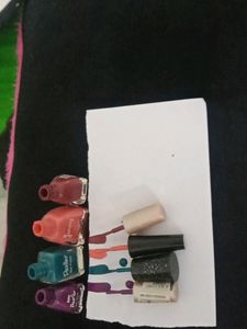 Dazzler Nail Polish  Colour: Purple,blue,peach, Nude Colour Nail Polish