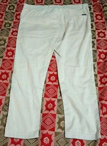 🌿Off-White Casual Cotton Trousers – Light &amp; Breez