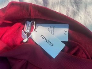 OVERSIZED SAVANA CHERRY RED SWEATSHIRT