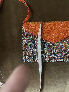 Beaded Crossbody Clutch