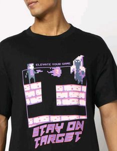 Yousta Printed Relaxed Fit Crew Neck Tshirt