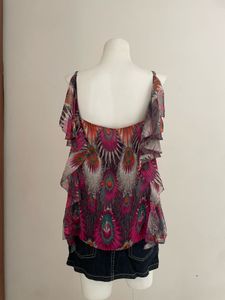 Colorful Ruffled Cami Top