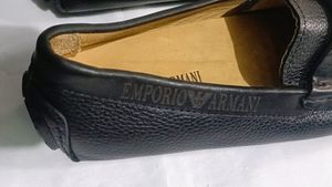 Emporio Armani Leather Loafers Casual Shoes