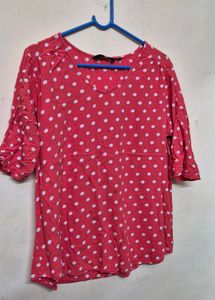 Red Polka Dot Top - Size M