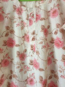 Floral Print Tunic Top