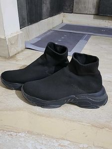 Black Sock-Style Sneakers