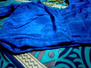 Crepe Satin Silk Saree And Blous