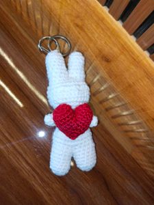 Crochet Bunny Keychain 🐰💕