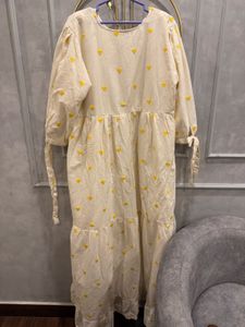 Boho Embroidered Feeding Friendly Maxi Dress