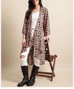 Vacation Style Cover Up Kimono Shrug
