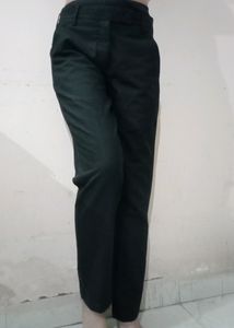 Black Low Waist Trousers For Women