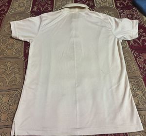 Classic Retro Sports Polo — Beige &amp; Black Stripes