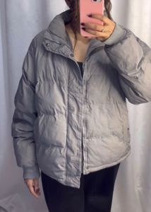 Stylish Gray Puffer Jacket