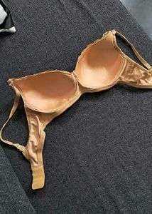 Beige Lightly Padded Bra