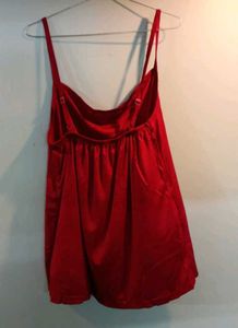 maroon satin night suit (44)