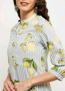 Max Stripped Printed Kurti