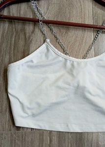 White Crop Top