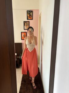 Beige Crochet Top
