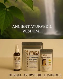 Vyasa Beauty Set: Hair &amp; Face Packs