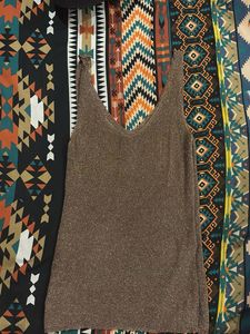 Shimmery Bronze Tank Top