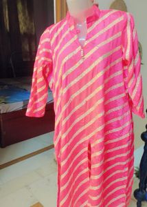 Striped Pink Kurta
