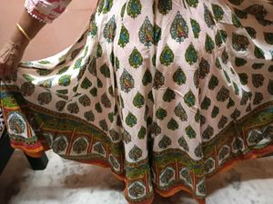 FullFlare AnarkaliKurti with a BeautifulBoho Prin