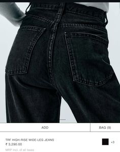 *Steal Deal* ZARA Black Straight Leg Jeans