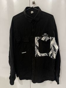 Unique Black Button-Down Shirt