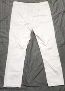 H&amp;M White Slim Pants