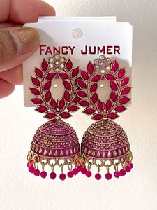Fancy Red Jhumka