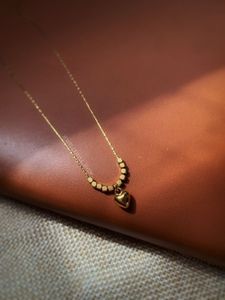 Gold Heart Pendant Necklace