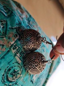 Silver Jhumka Earrings