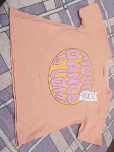 Peach Graphic Print T-shirt 🆕