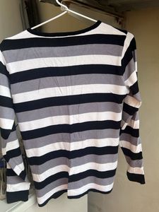 Lacoste Striped Top - Full Sleeves