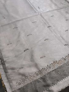 Vintage Tissue Zardosi Work Saree