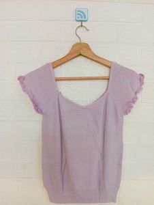 Cute Lavender Top with Bows