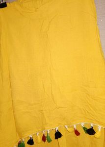 Yellow Top with Tassels