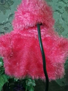 Pink Fuzzy Bolero Shrug