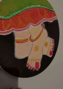 Radha Krishna Foot Painting