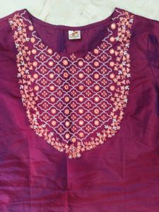 Elegant Purple Kurta 💜