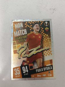 Match Attax Cards One Signed And Limited Edition