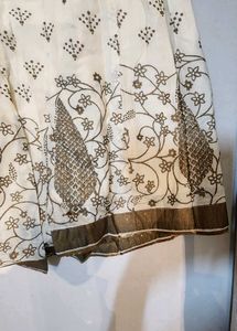 Biba Off White Golden Print Pallazo