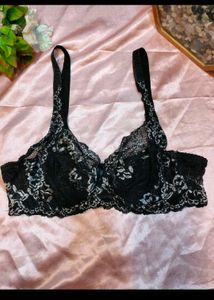 Elegant Black Lace Bra