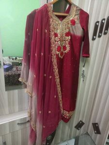 Elegant Maroon Salwar Suit