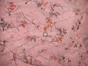 Pink Floral Chiffon Party Wear Top