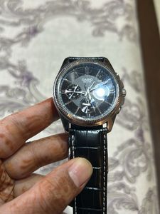 Casio Black Leather Watch