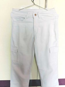 White Cargo Pants
