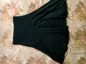 Y2K Lace Skirt Black