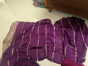 Purple Embroidered Kurta Set