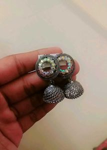 Traditional Oxidised Earrings